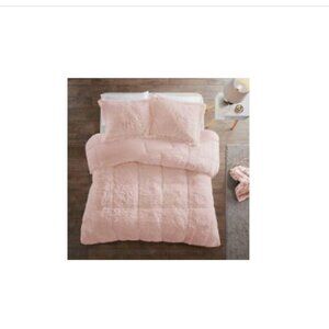Intelligent Design Malea Shaggy Faux Fur Comforter Set Full/Queen - All